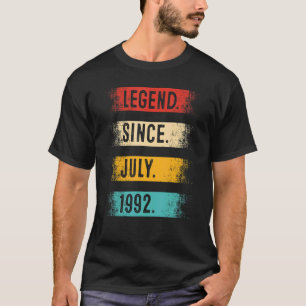 Legend Since July 1992 30 Year Old 30th Birthday T-Shirt