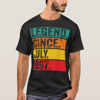 Legend Since July 1997 25th Birthday 25 Years Old  T-Shirt