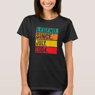 Legend Since July 2004 18 Years Old 18th Birthday T-Shirt