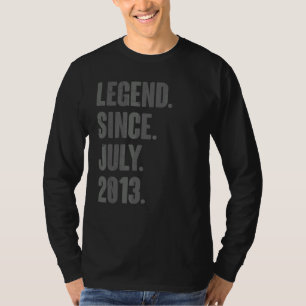 Legend Since July 2013 9 Year Old 9th Birthday T-Shirt