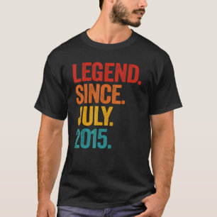 Legend Since July 2015 7th Birthday  7 Years Old B T-Shirt