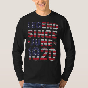 Legend Since June 1920 102nd Birthday 102 Years Ol T-Shirt