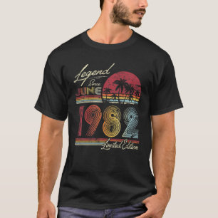 Legend Since June 1982 40 Years Old 40Th Birthday T-Shirt
