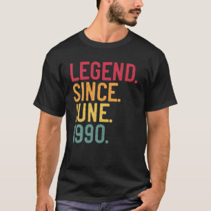 Legend Since June 1990 31St Birthday 31 Years Old T-Shirt