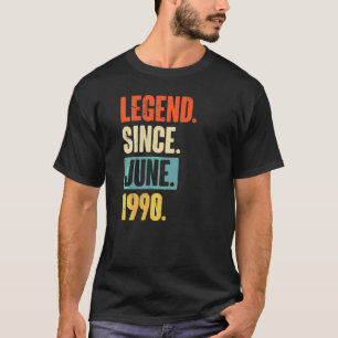 Legend Since June 1990 32 Year Old 32nd Birthday T-Shirt