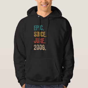 Legend Since June 2009  13 Year Old  13th Birthday Hoodie