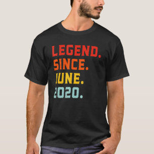 Legend Since June 2020 2nd Birthday Vintage 2 Year T-Shirt