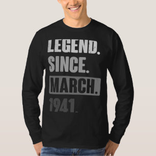 Legend Since March 1941   Birthday 82nd Decoration T-Shirt