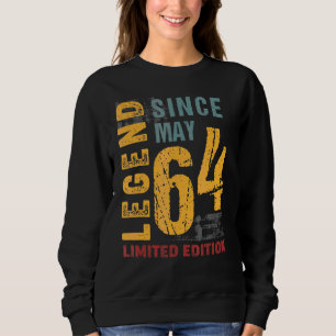 Legend Since May 1964  For 58 Years Old 58th Birth Sweatshirt