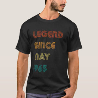 Legend Since May 1965 Retro 60th Birthday T-Shirt