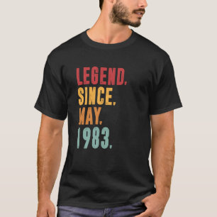 Legend Since May 1983 40 Years Old 40th Birthday T-Shirt