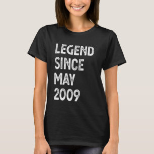 Legend Since May 2009 16th Birthday Boys Girls T-Shirt