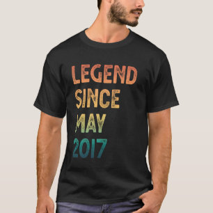 Legend Since May 2017 8th Birthday Boys Girls T-Shirt
