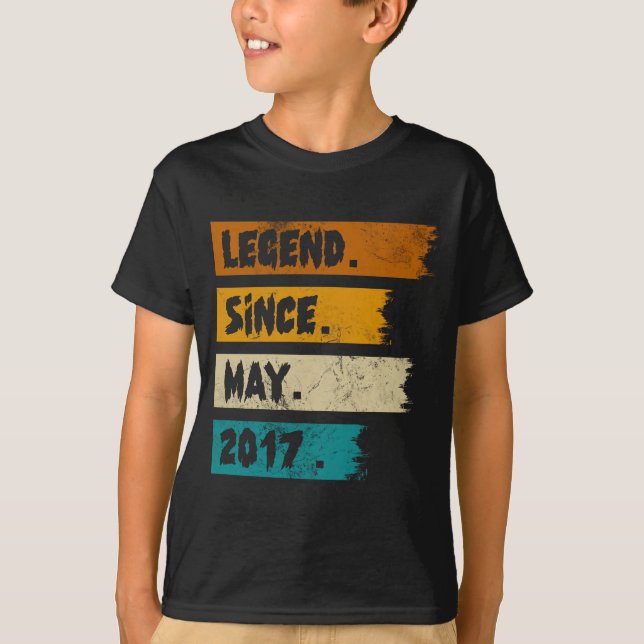 Legend Since may 2017 T-Shirt (Front)