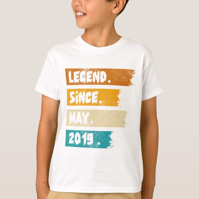 Legend Since may 2019 T-Shirt (Front)
