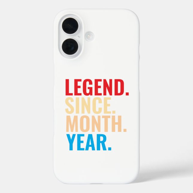 Legend since month year custom birthday Case-Mate iPhone case (Back)