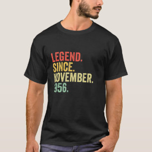 Legend Since November 1956 66 Years Old 66th Birt T-Shirt