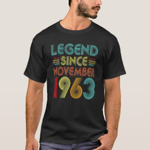 Legend Since November 1963 59th Birthday Retro 59  T-Shirt