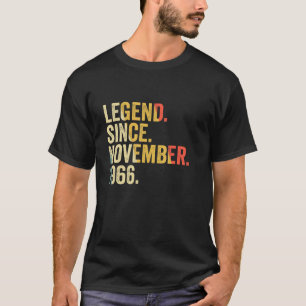 Legend Since November 1966 56 Years Old  56th Birt T-Shirt