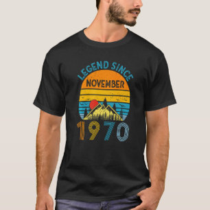 Legend Since November 1970 52nd Birthday 52 Years  T-Shirt