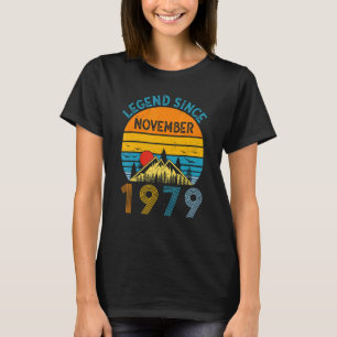 Legend Since November 1979 43rd Birthday 43 Years  T-Shirt