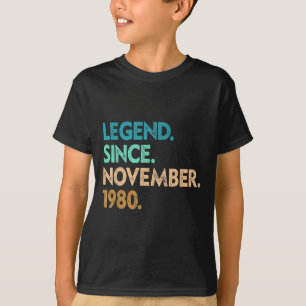 Legend Since November 1980 Apparel T-Shirt
