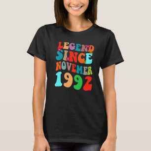 Legend Since November 1992 Vintage Birthday Retro T-Shirt
