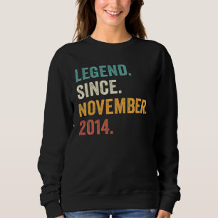 Legend Since November 2014 8th Birthday 8 Years O Sweatshirt