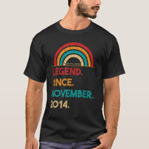 Legend Since November 2014 8th Birthday Born In T-Shirt