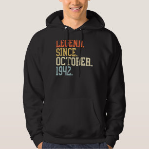 Legend Since October 1942 For Men Women October 19 Hoodie