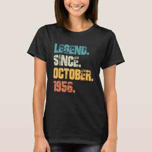 Legend Since October 1956 66th Birthday 66 Years T-Shirt