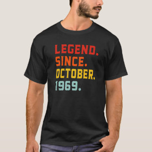 Legend Since October 1969 53rd Birthday Vintage 53 T-Shirt
