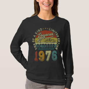 Legend Since October 1976 46 Years Old 46th Birthd T-Shirt