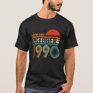 Legend Since October 1990 30Th Bday Gift 30 Years T-Shirt