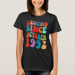Legend Since October 1992 Vintage Birthday Retro V T-Shirt