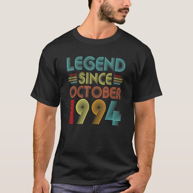 Legend Since October 1994 28 Years Old 28th Birthd T-Shirt (Front)
