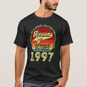 Legend Since October 1997 Retro Vintage Birthday T-Shirt