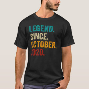 Legend Since October 2020 2nd Birthday  2 Years Ol T-Shirt