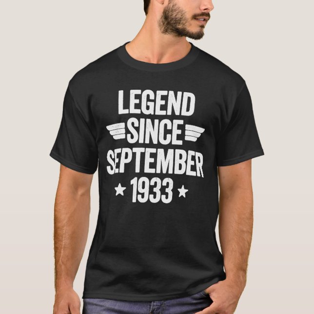 Legend Since September 1933  1 T-Shirt (Front)