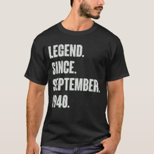 Legend Since September 1940 82 Year Old 82nd Birt T-Shirt