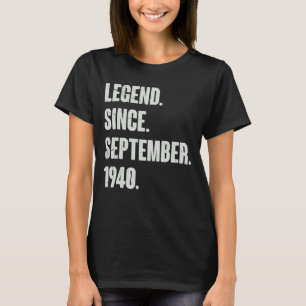 Legend Since September 1940 82 Year Old 82nd Birt T-Shirt