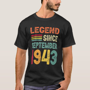 Legend Since September 1943 79th Birthday 79 Years T-Shirt