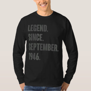 Legend Since September 1946 76 Year Old 76th Birth T-Shirt