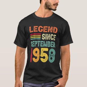 Legend Since September 1958 64th Birthday 64 Years T-Shirt