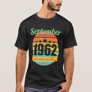 Legend Since September 1962 60 Years 60s 60 Birthd T-Shirt