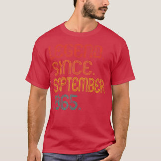 Legend Since September 1965 57 Years Old Gifts 57t T-Shirt