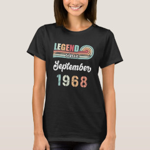 Legend Since September 1968 54 Years Old Vintage B T-Shirt