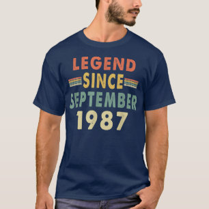 Legend Since September 198735th Birthday  T-Shirt