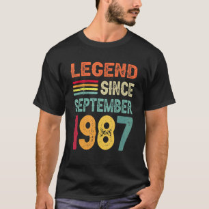 Legend Since September 1987 35th Birthday 35 Years T-Shirt