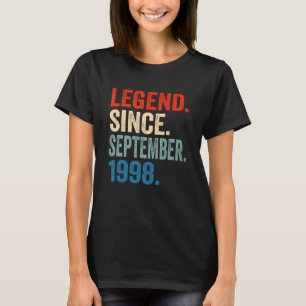 Legend Since September 1998 24th Birthday 24 Years T-Shirt